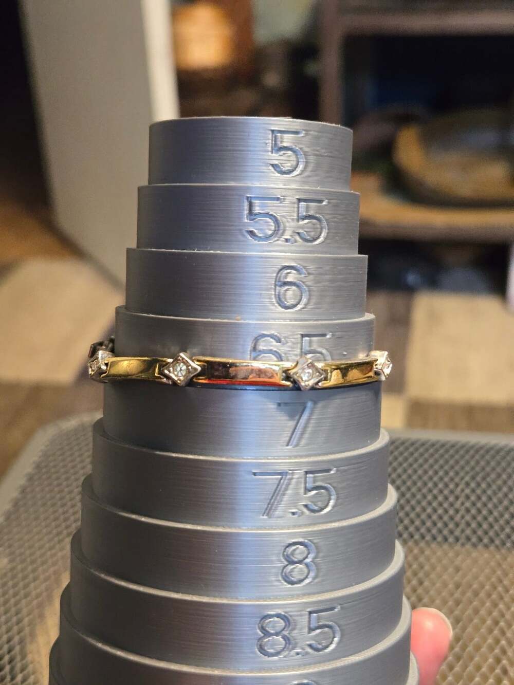 Two-Tone Gold and Diamond Accent Link Bracelet with Box Clasp
